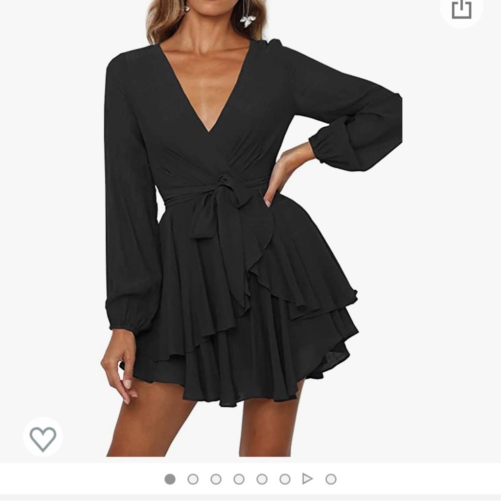 *NEW: NEVER WORN* Casual A line swing mini wrap dress SIZE LARGE